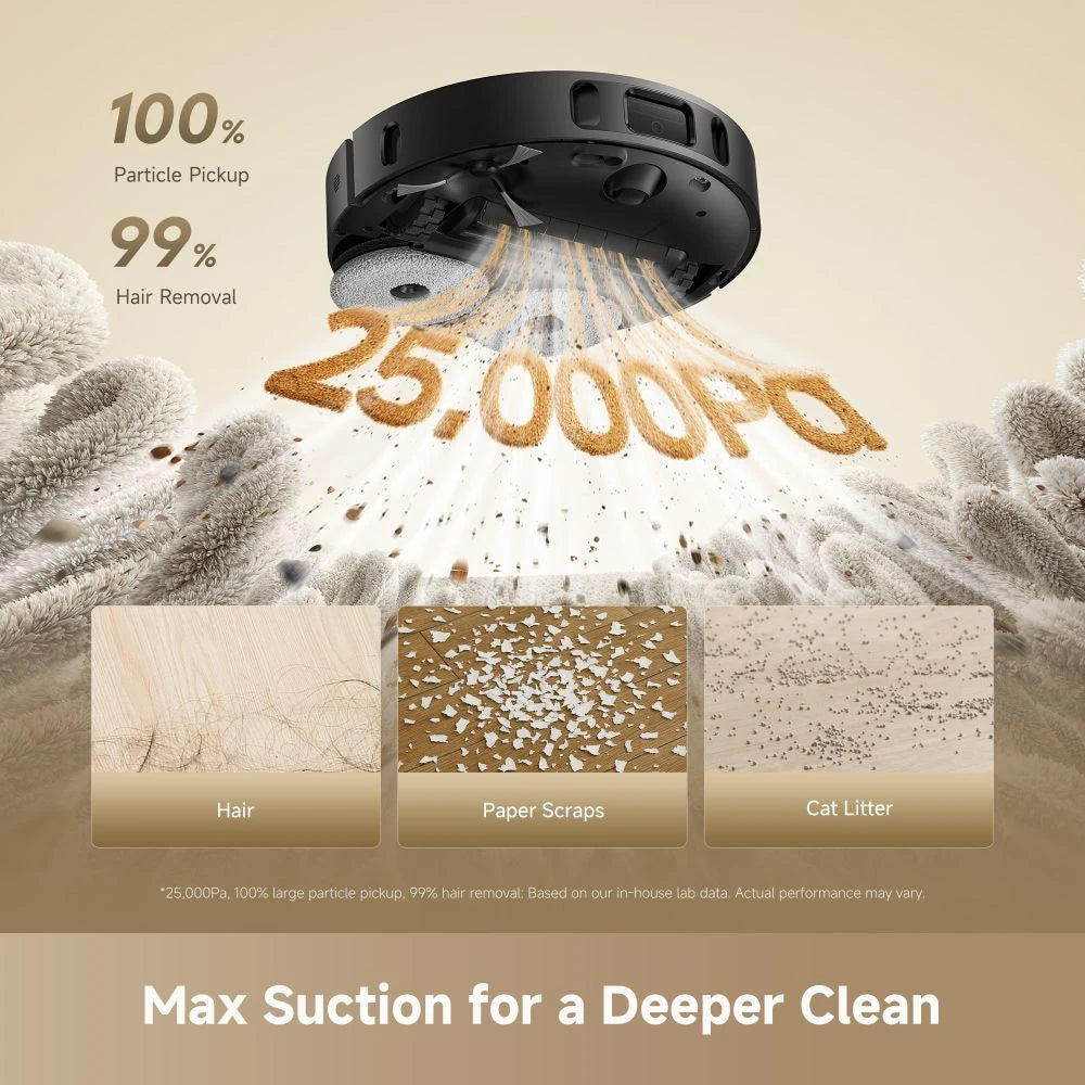 Dreame L10s Ultra Heat Robot Vacuum 25000Pa Strong Suction Hot Water Mop Deep Cleaning Edge Extend Auto Cleaning