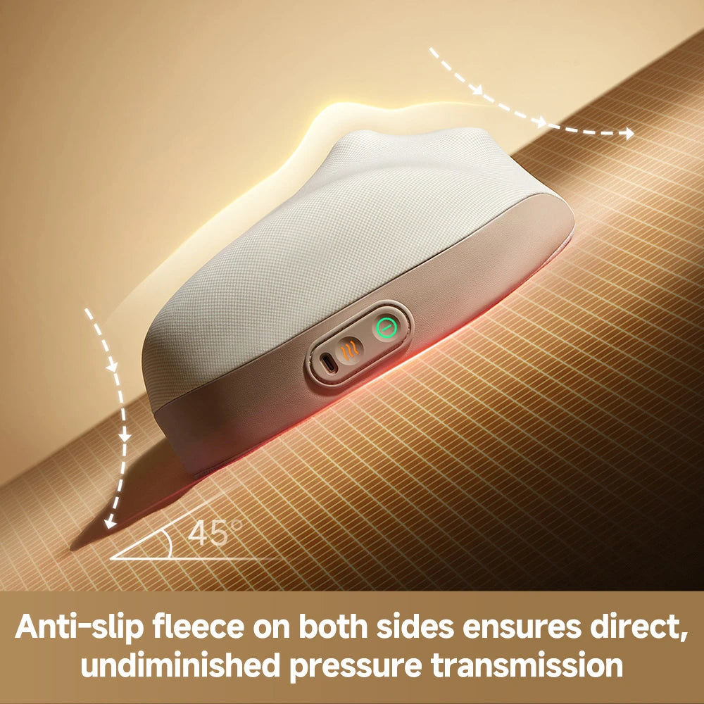 Dreame P30 massage pillow with anti-slip fleece panels for stable positioning and effective pressure delivery