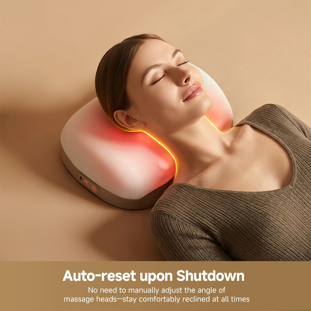 Dreame P30 massage pillow featuring automatic reset functionality for convenient operation after use