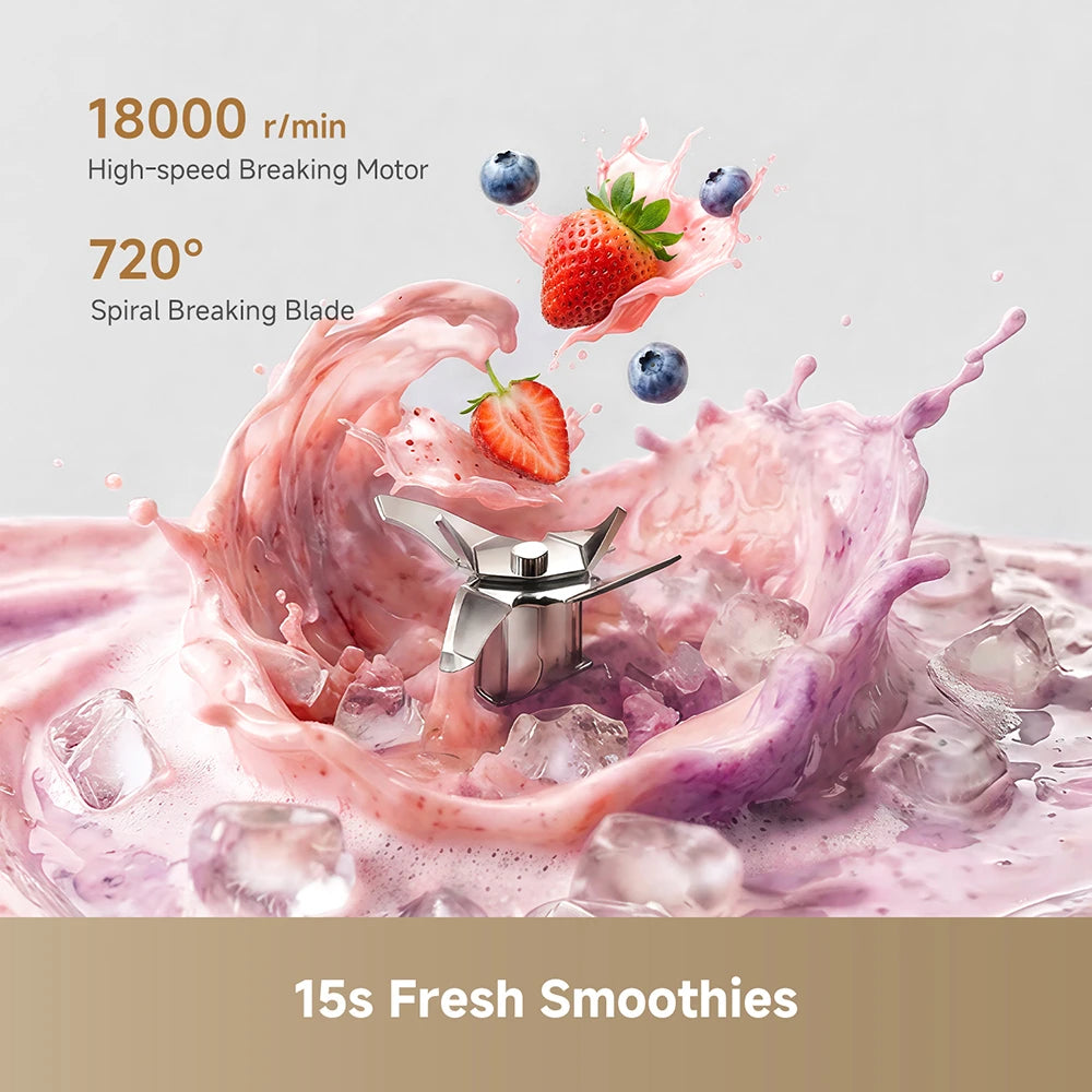 Dreame PB10 portable blender prepares fresh smoothies in just 15 seconds for easy blending