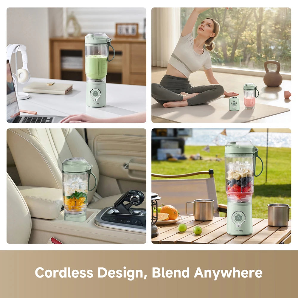 Dreame PB10 portable blender features a cordless design for convenient blending anywhere