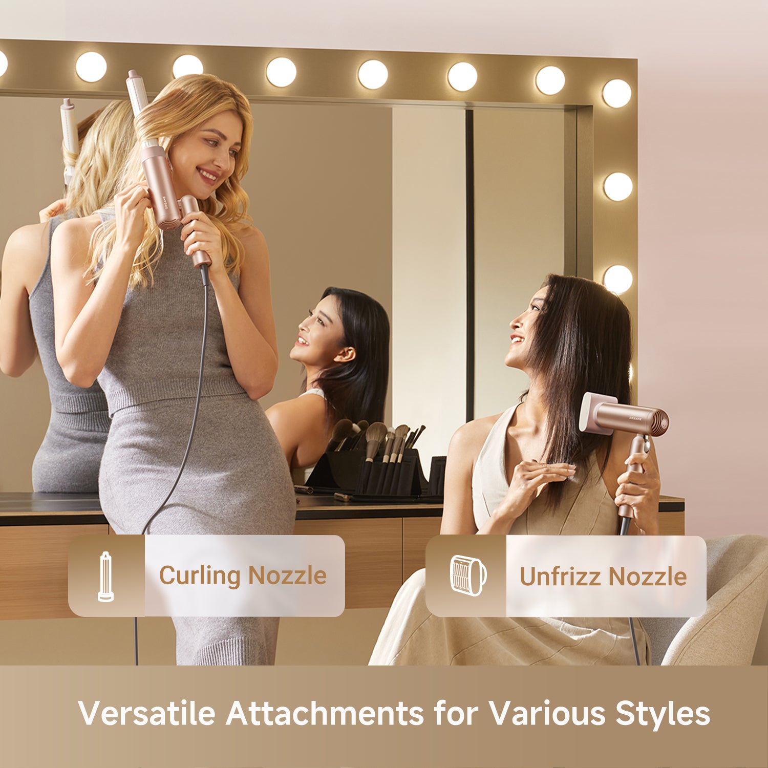 versatile hair dryer attachments for curls straight hair and volume styling