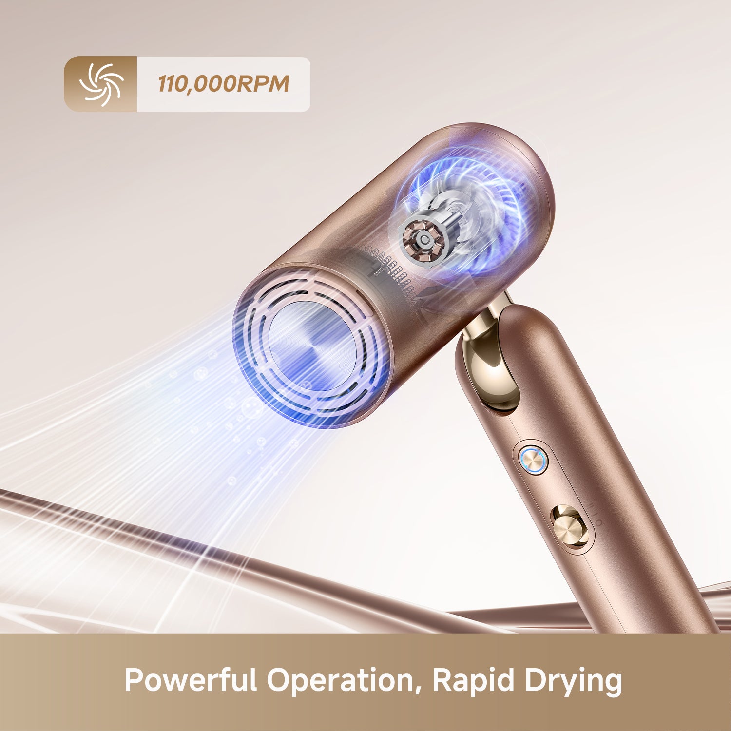 powerful hair dryer for rapid drying and easy daily hair care
