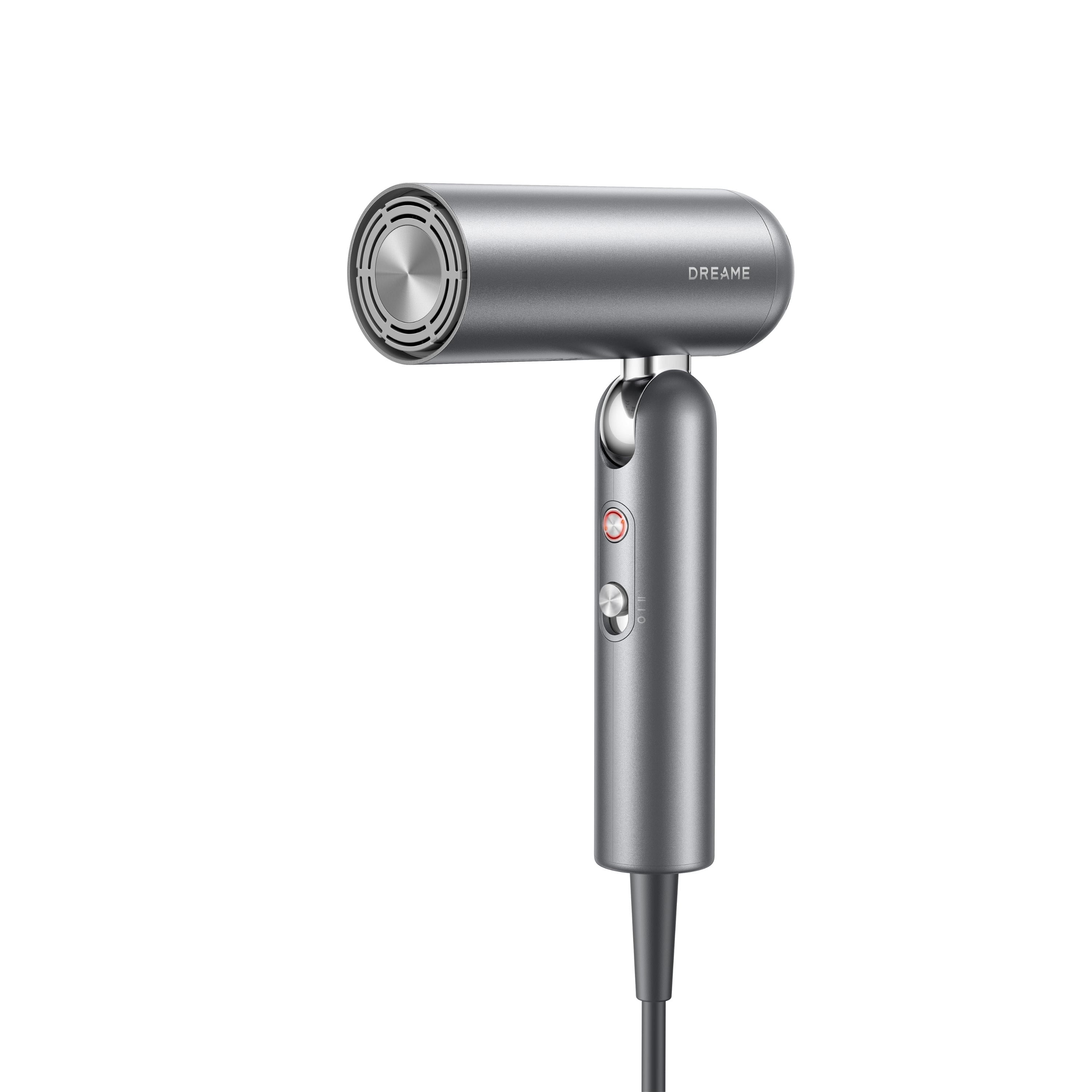 Dreame Pocket Uni Hair Dryer Space Gray Front View on White Background