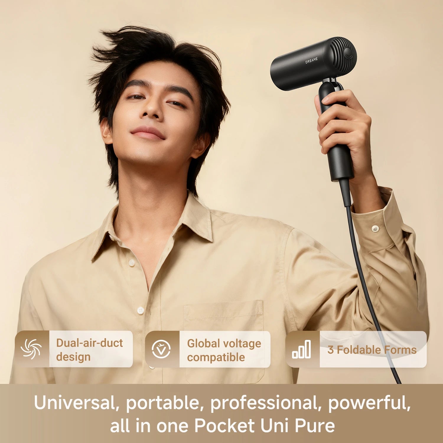 portable hair dryer fast drying lightweight and travel friendly