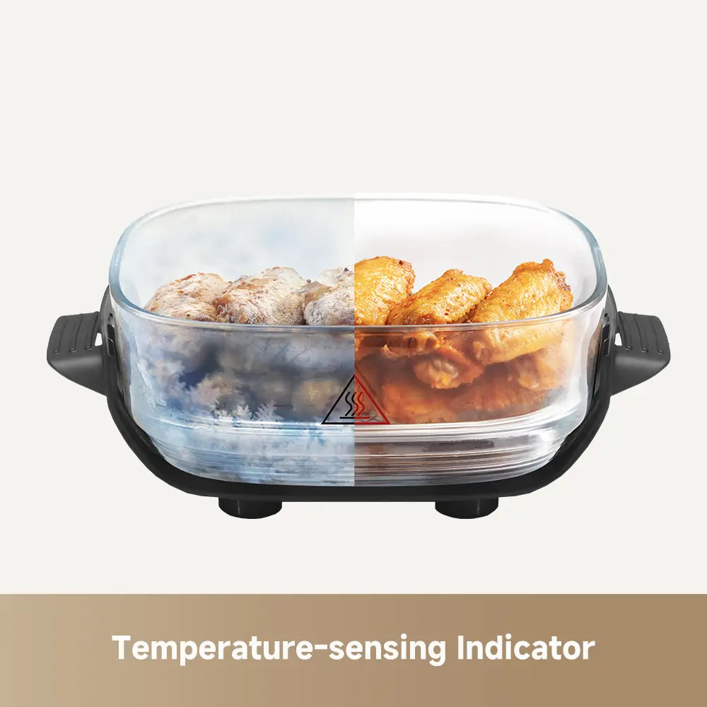 Dreame PT60 5 in 1 Glass Air Fryer 360° Panoramic Viewing Portable Healthy Hot Air Cooking