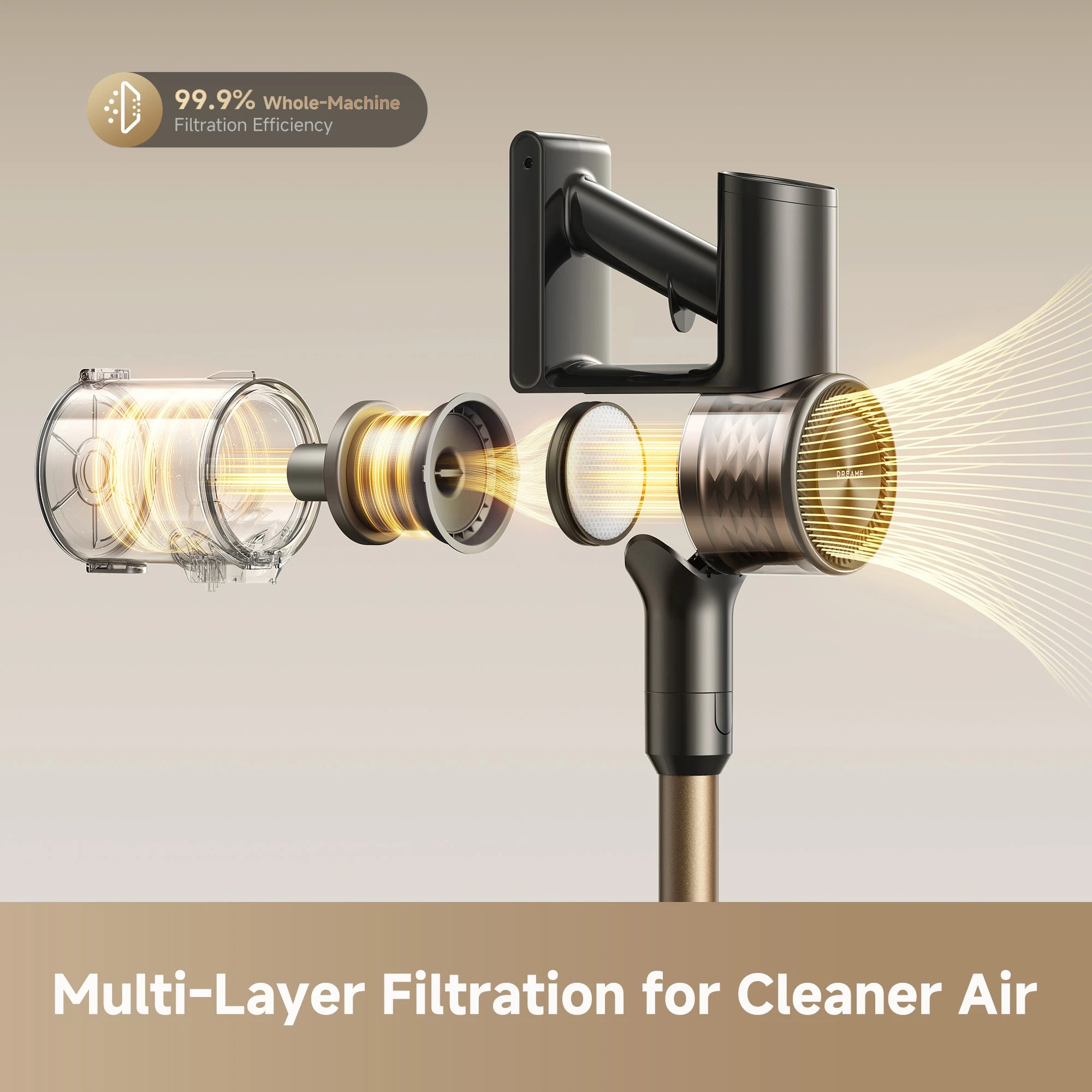 multi layer filtration vacuum releases cleaner air while cleaning