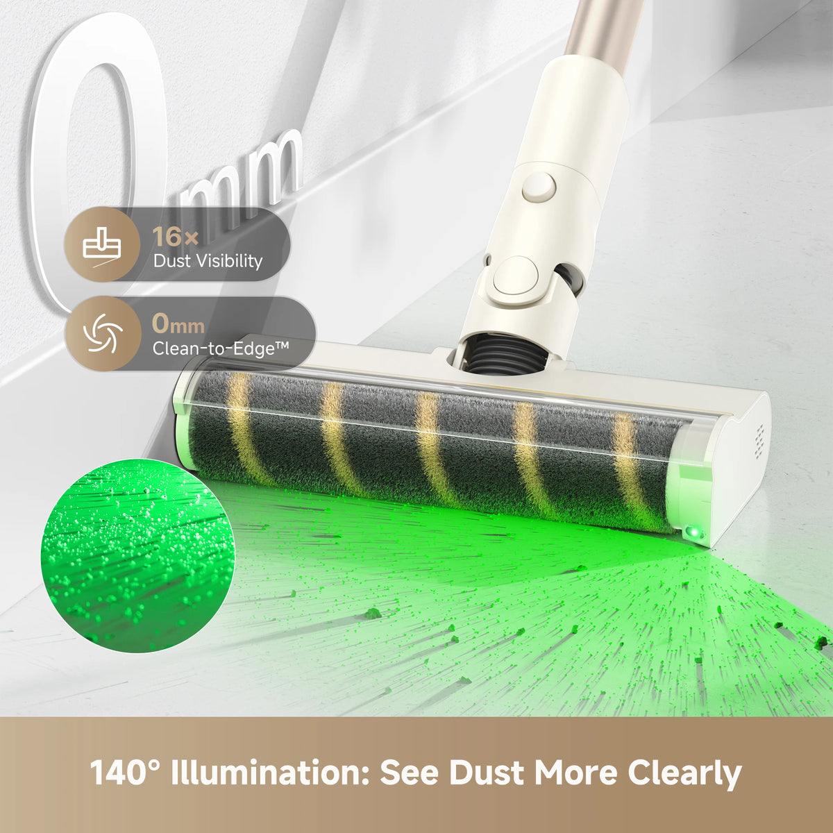 eame S20 Station Mini with 140° dust illumination and edge cleaning