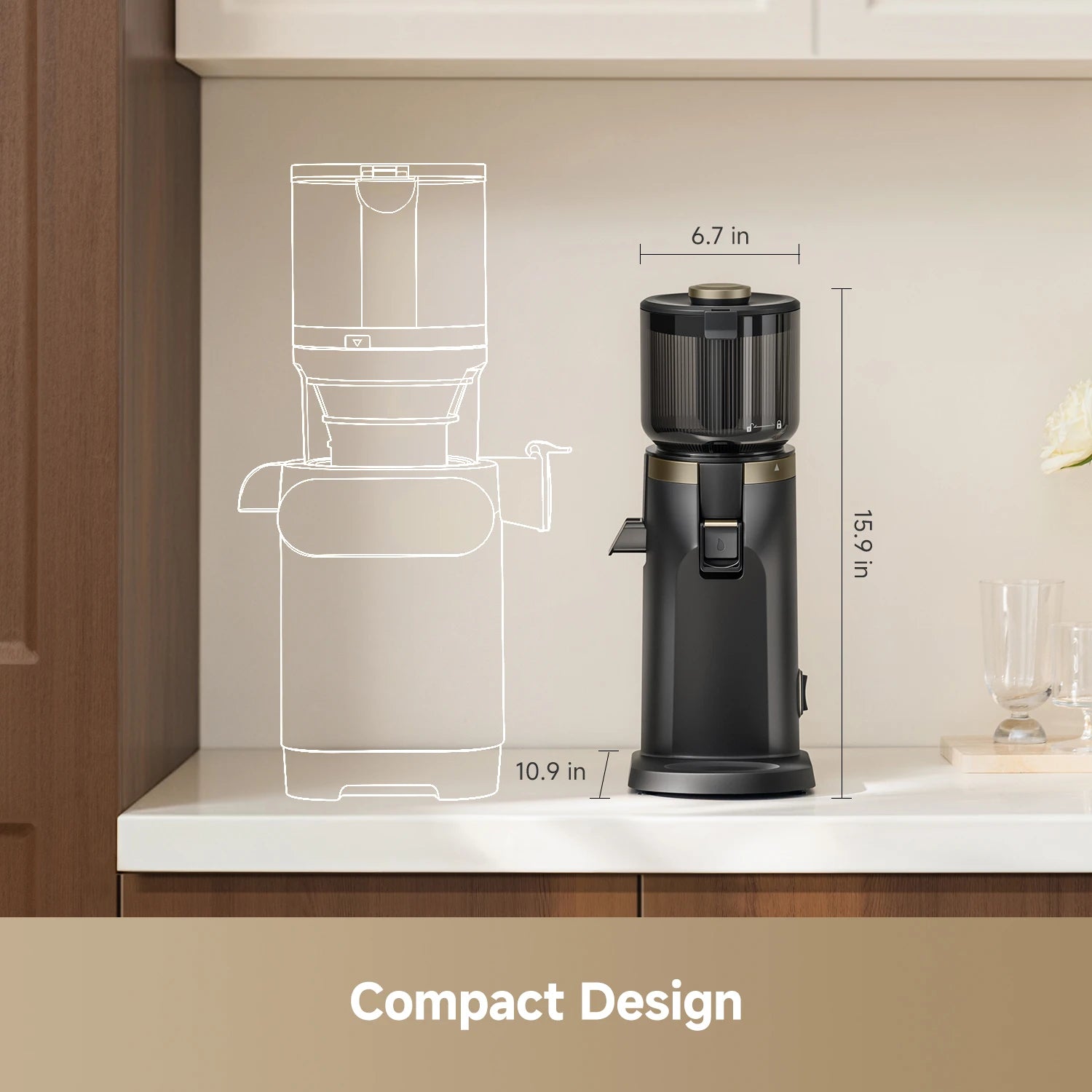 Dreame SJ30 Cold Press Juicer 130mm Wide Chute for Whole Fruits
