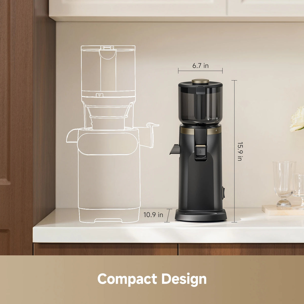 Dreame SJ30 Cold Press Juicer 130mm Wide Chute for Whole Fruits