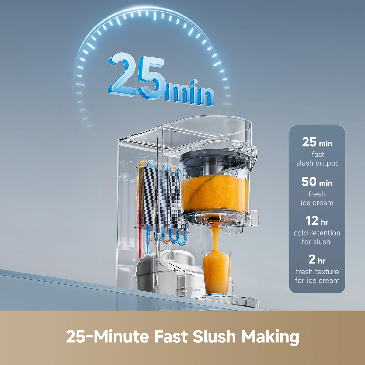Dreame SLM60 slush maker prepares refreshing slush drinks in as little as 25 minutes