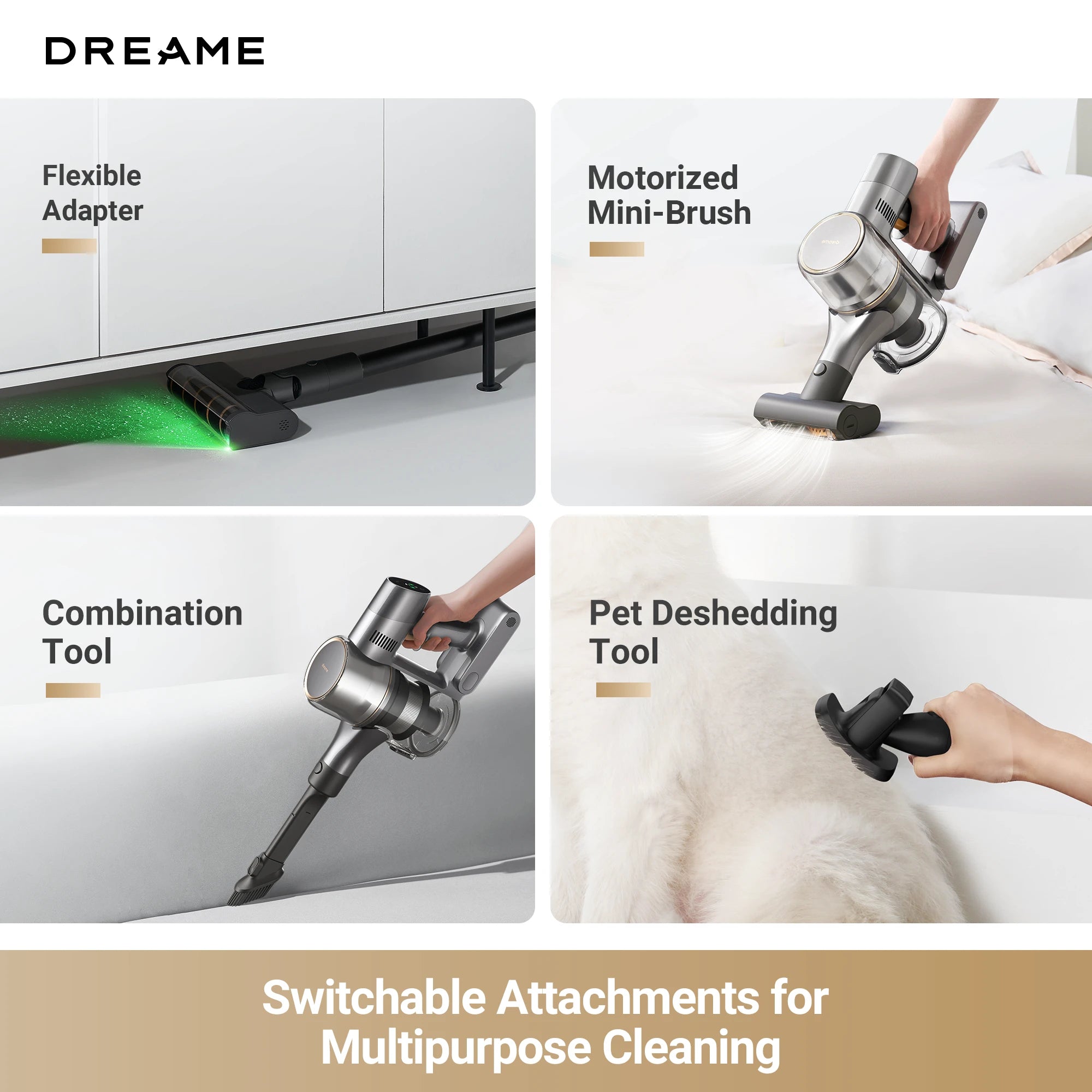 Dreame V16 Pro Cordless Stick Vacuum 27KPA Suction Pet friendly 85-min Runtime Green Detection