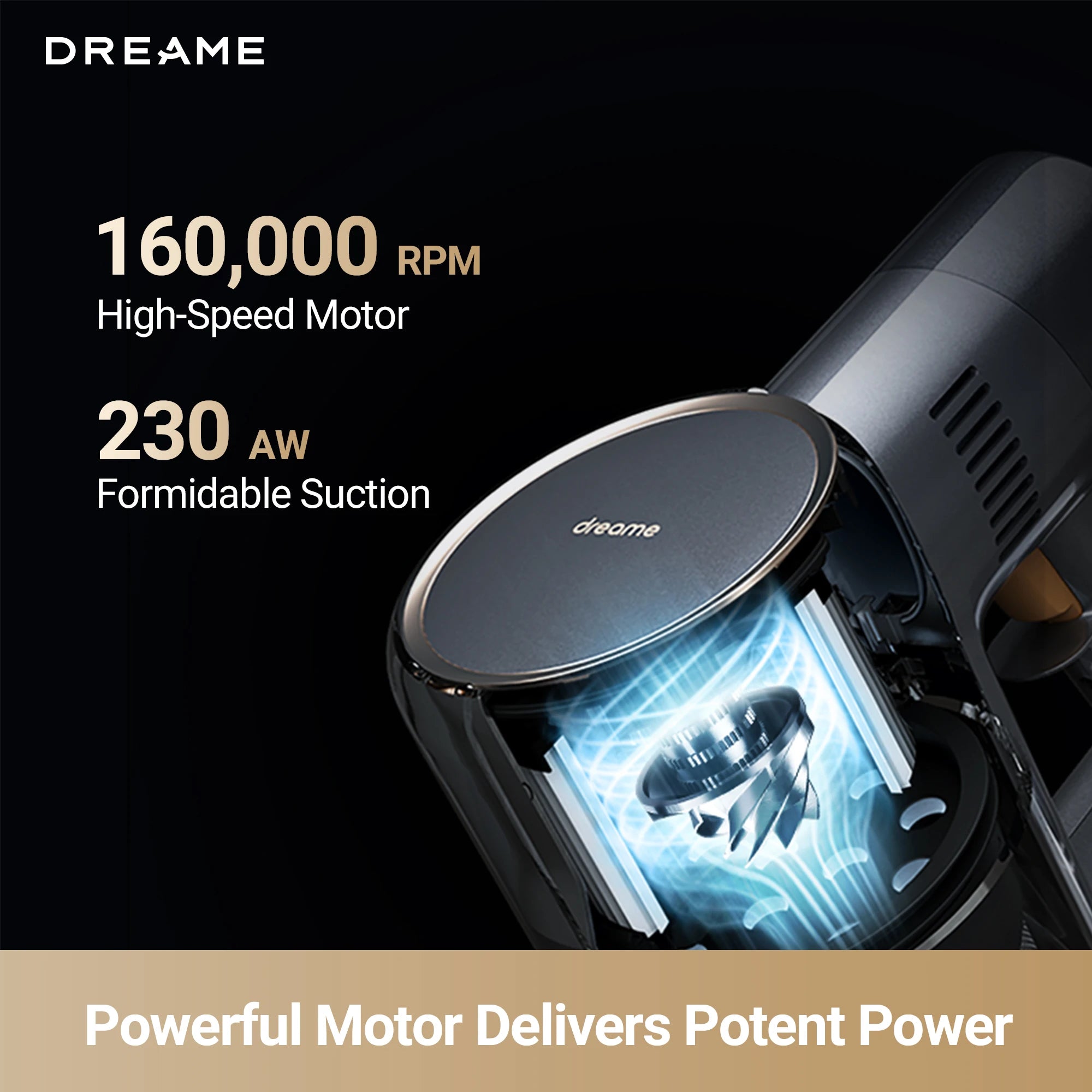 powerful cordless vacuum motor delivers strong suction for deep cleaning