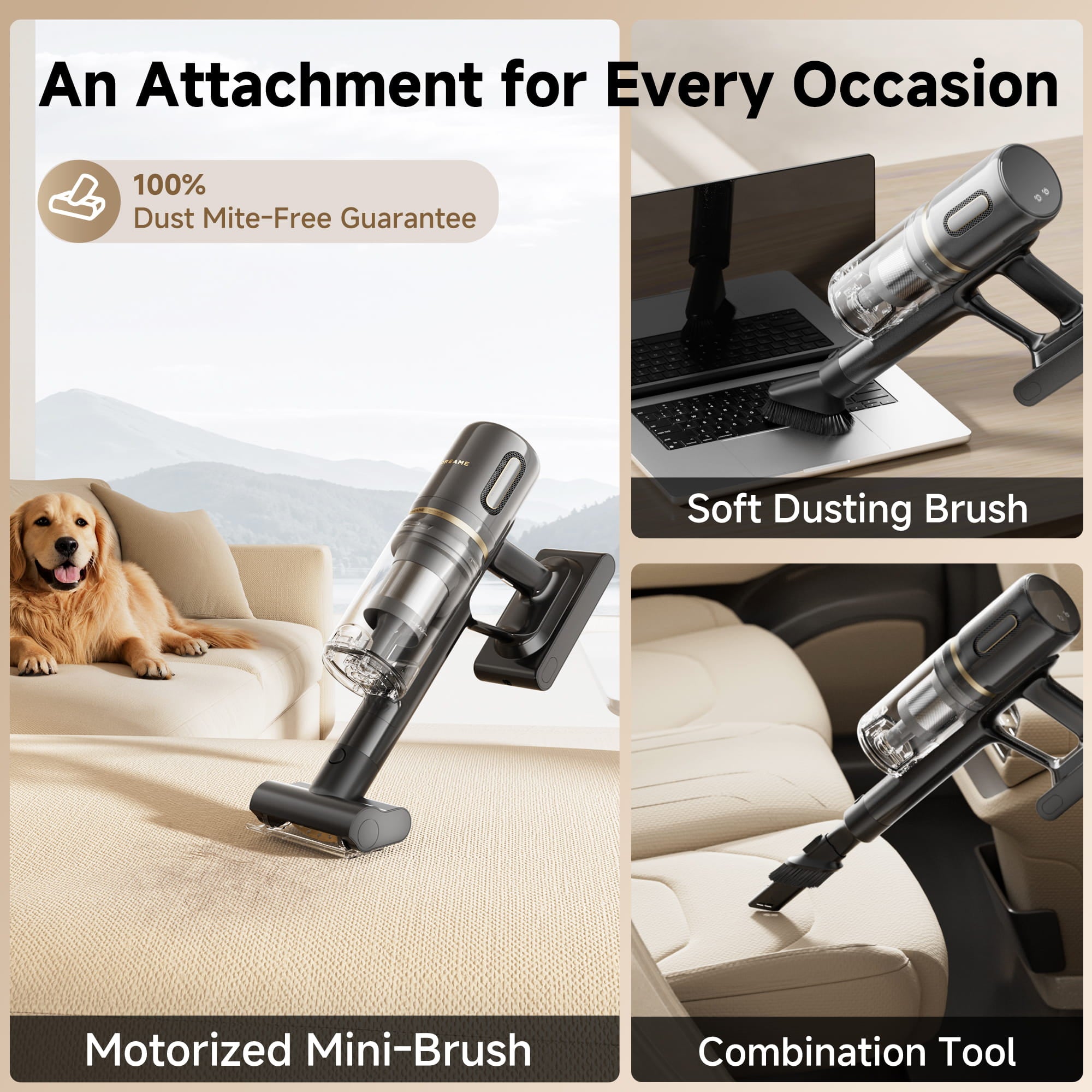 Dreame X2 Cordless Vacuum Cleaner 180AW Powerful Suction Lightweight Long Runtime Multi Tool Cleaning