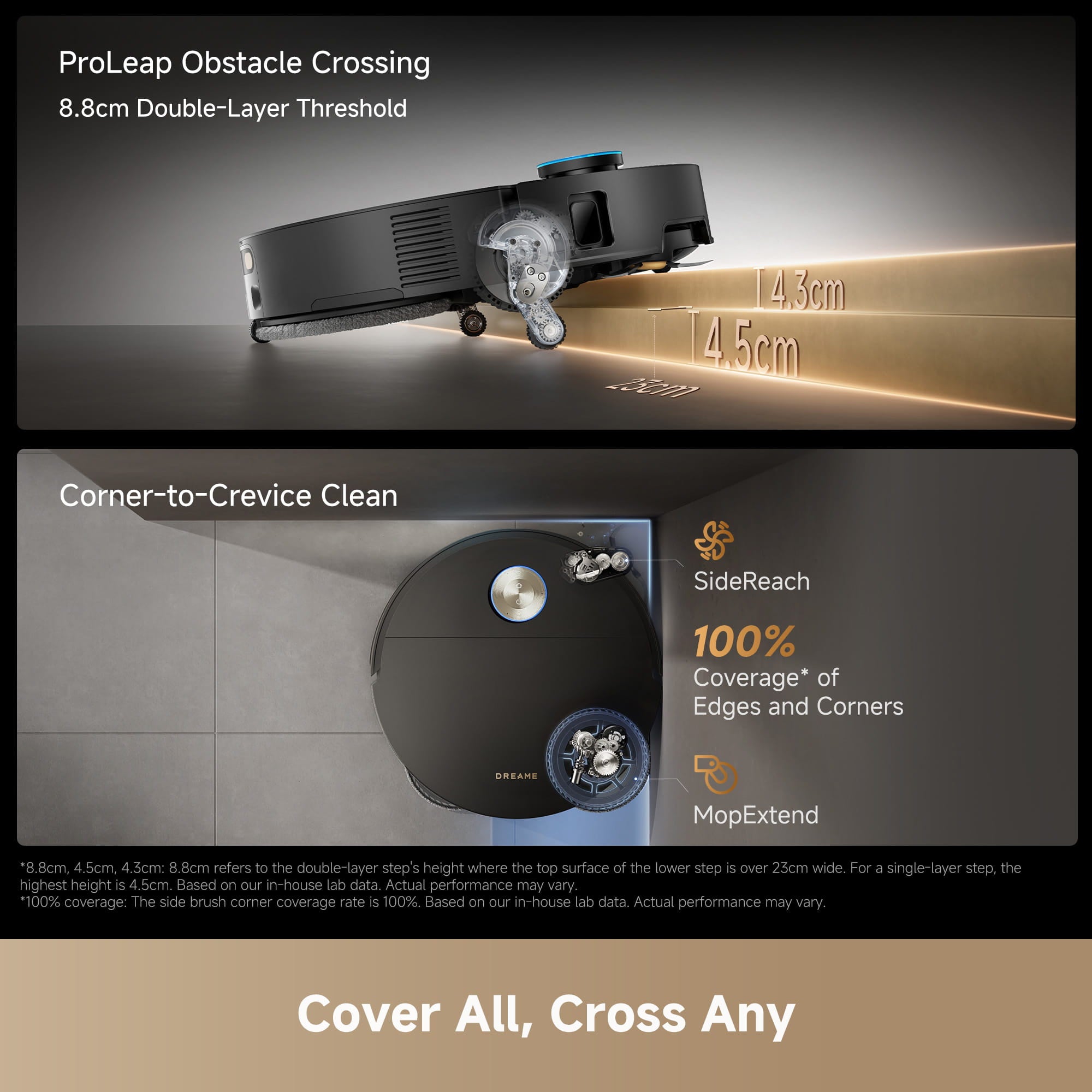 Dreame X60 Ultra Robot Vacuum – Intelligent Cleaning, Pet-Friendly, Tangle-Free DuoBrush, Deep Stain Removal & Bacteria Reduction