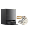 Dreame X60 Ultra robot vacuum on white background, sleek design for home cleaning