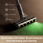 Load image into Gallery viewer, LED soft roller brush reveals hidden dust and improves cleaning efficiency on floors
