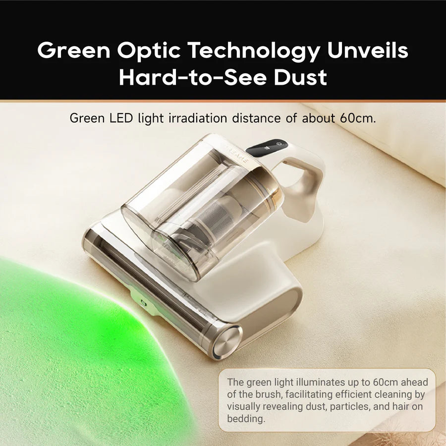Dreame D20 Pro Dust Mite Vacuum 70℃ Hot Air Dehumidification High-Freq Flap 99.9% UV Light