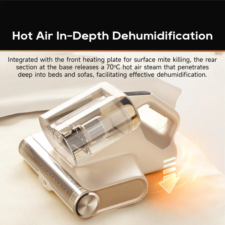 Dreame D20 Pro Dust Mite Vacuum 70℃ Hot Air Dehumidification High-Freq Flap 99.9% UV Light